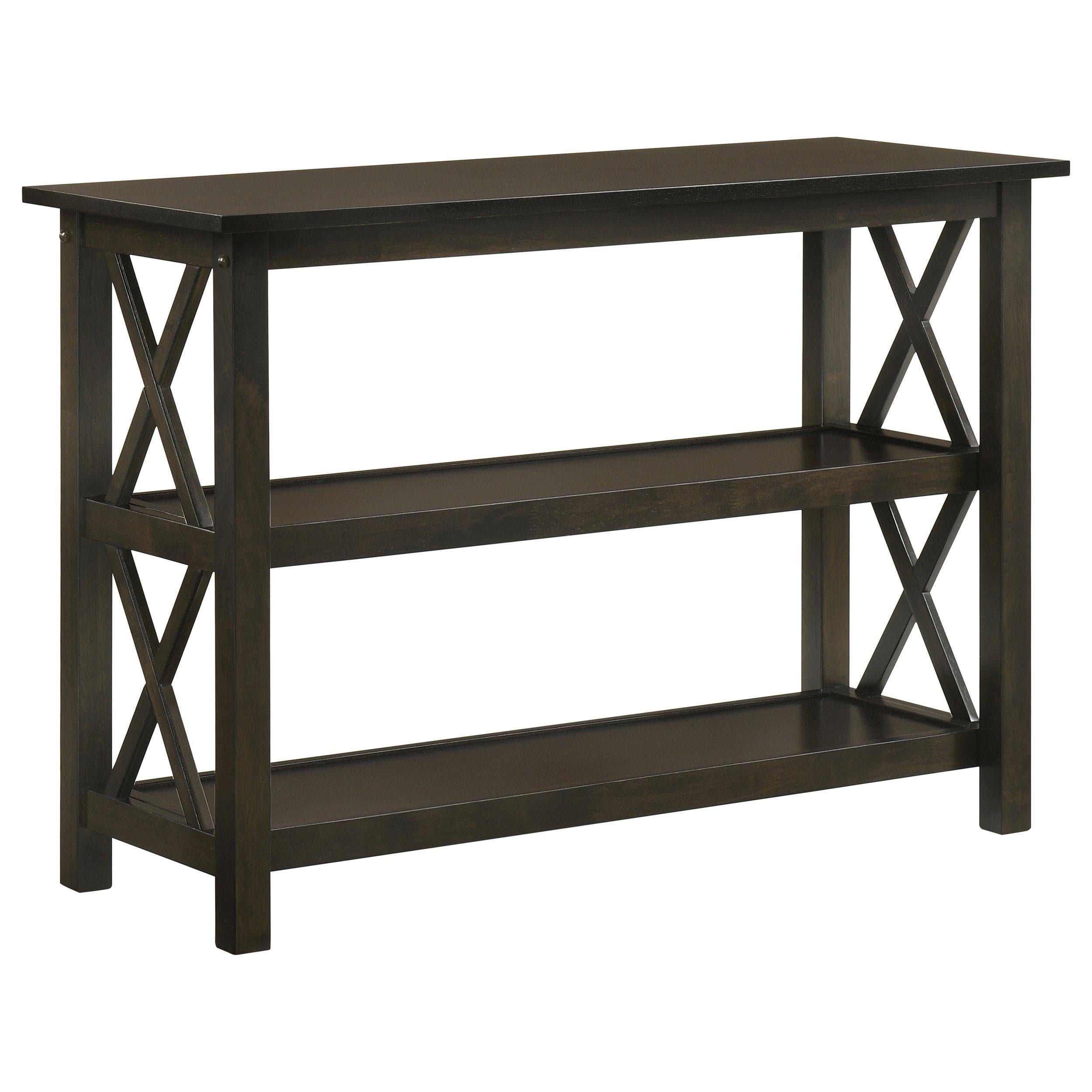 Coaster Furniture Rachelle 5910 2-shelf Wood Entryway Console Table - Deep Merlot IMAGE 1